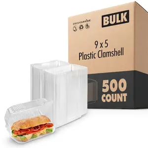 9 x 5 Plastic Clamshell (500 Pack)