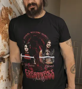 Rhea Ripley x Stephanie Vaquer “Greatness Awaits” T-Shirt | Mami & La Primera WWE Fan Art Tee | Wrestling Merch