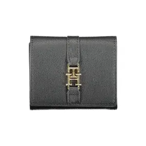 Tommy Hilfiger Black Polyurethane Wallet