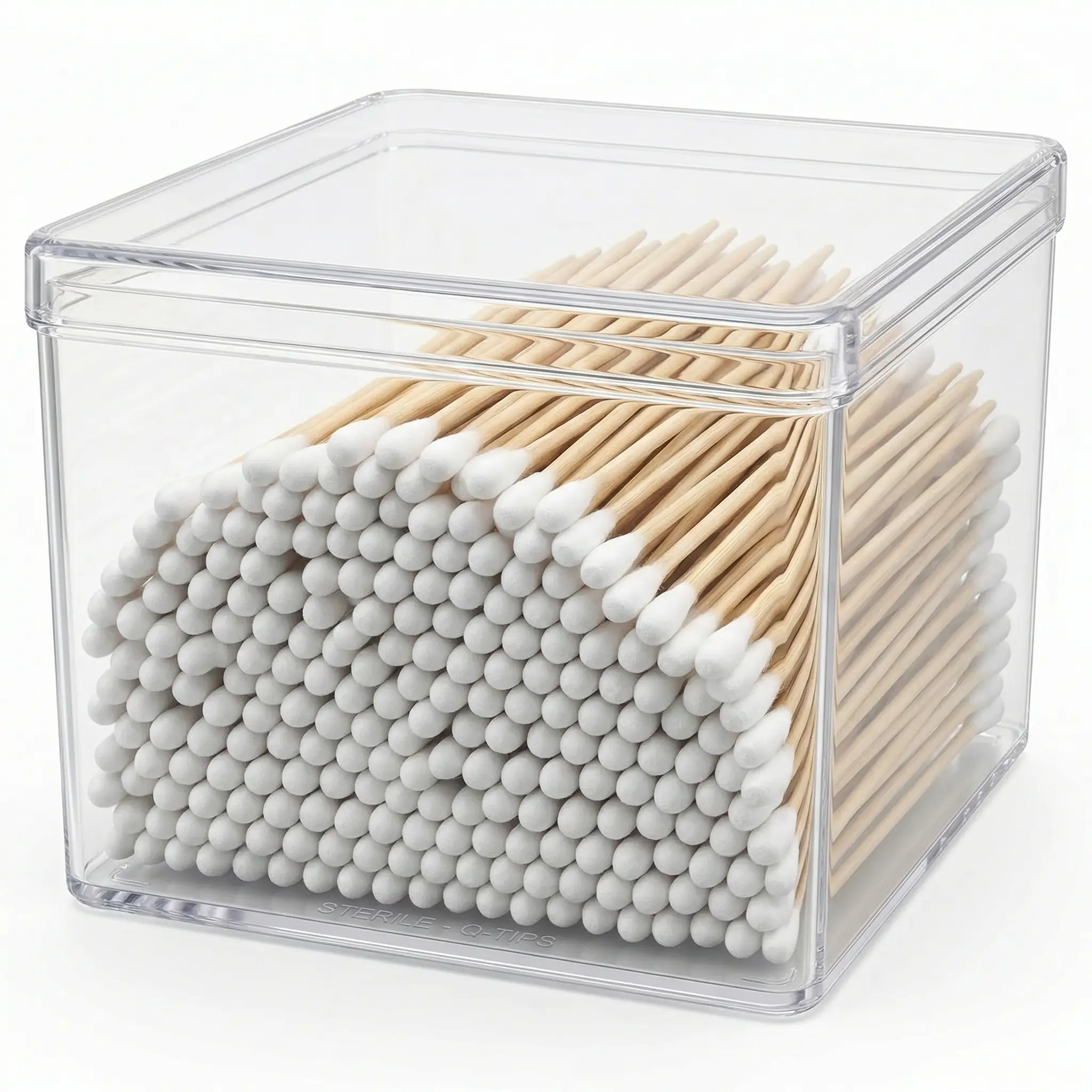 200 PCS Cotton Swabs, 6" Extra Long Wooden Handle Ear Buds for Cleaning, Makeup, Crafting, Jewelry & Pet Use