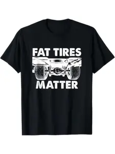 1pc Tires Matter Drag Street Racing Graphic T-Shirt, 100% Cotton, Crew Neck, Slight Stretch, All-Season, Regular Fit, Printed Tee for Men and Women, Sizes S-XXXL, Black, Regular Fit Short Sleeve Round Neck, Machine Washable Casual Tee for Daily Wear