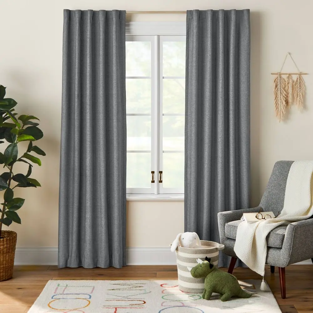 Blackout Chambray Cotton Kids' Panel - Pillowfort