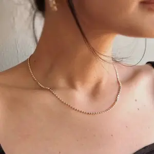 18k Gold Filled Dotted Necklace dainty jewelry simple necklace