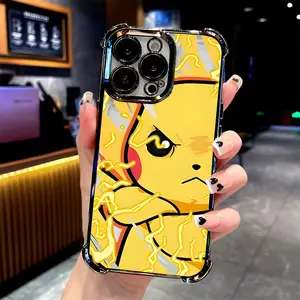 Anime P-PokemonsPhone Case Suitable for iPhone 17 16e 16 15 14 13 12 11 Mini Pro Max Air X XR XSMAX 8 7 Plus Anti Fall Transparent Soft Back Cover