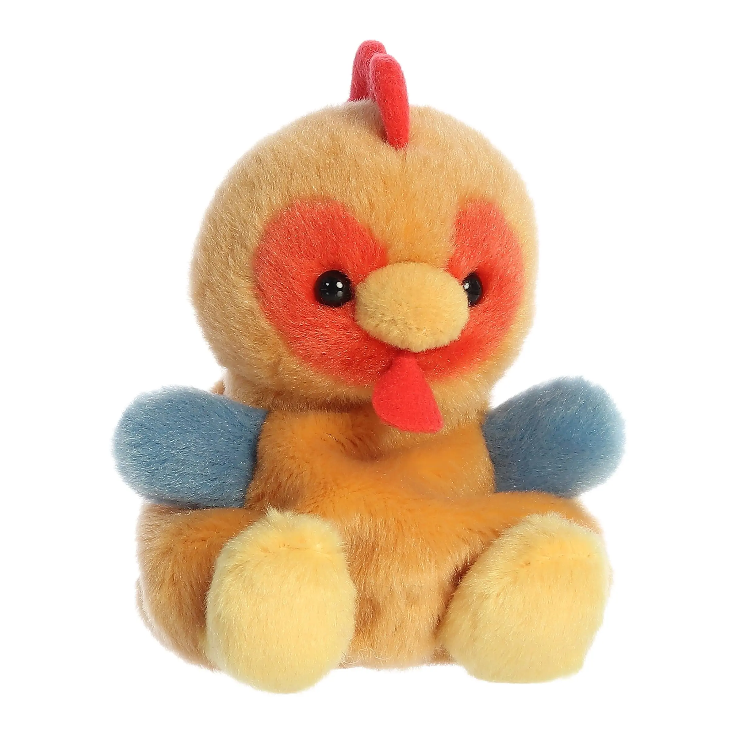 Aurora Adorable Palm Pals Red Rooster Stuffed Animal - Fun Collectible Plush for Kids and Adult Collectors - Perfect for Decorating Rooms and Birthday Gifts - Brown 4.5 Inches