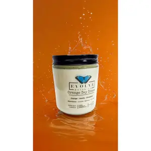 Orange Day Dream 9oz Jam Jar Soy Candle, Moonstone