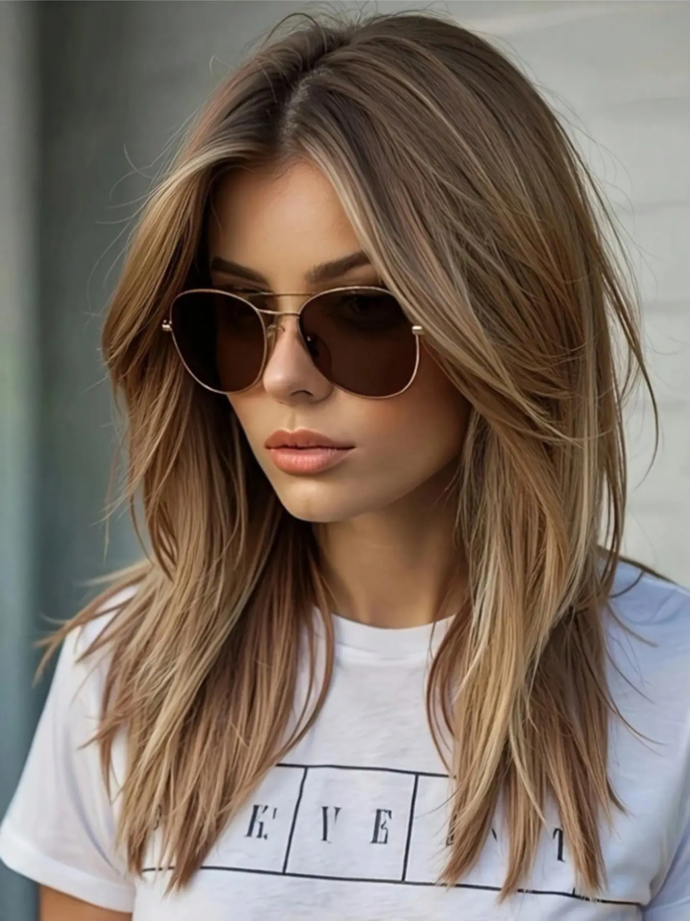 20 Inch Curly Synthetic Material Wigs with Bangs, Natural Straight Long Hair, Natural Looking Wig, High Quality Wigs, Breathable Full Headset, Perfect for Music Festivals, All Seasons Wear, Synthetic Fiber Wigs