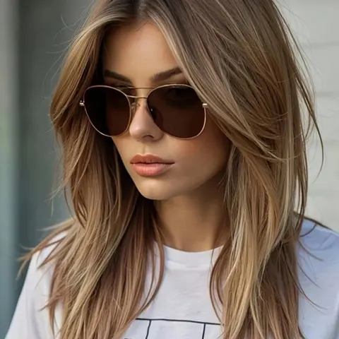 20 Inch Curly Synthetic Material Wigs with Bangs, Natural Straight Long Hair, Natural Looking Wig, High Quality Wigs, Fashion Wig, Breathable Full Headset, Perfect for Music Festivals, All Seasons Wear, Synthetic Fiber Wigs