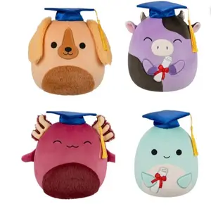 Squishmallows 2025 Original 8-Inch Graduation Squad Plush - Collectible Soft & Squishy Mini Stuffed Animal Toy - Set of 4 with Unique Designs