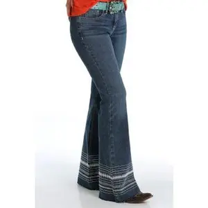 WOMEN'S SLIM FIT HANNAH SUPER FLARE - DARK STONEWASH