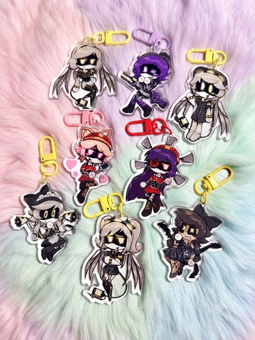 Murder Drones - Acrylic Keychains // Uzi, N, V, J, Cyn, Doll, and Lizzy