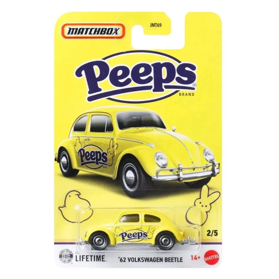 Matchbox 2026 Candy Series 62 Volkswagen Beetle Peeps Collectible Diecast Model Car