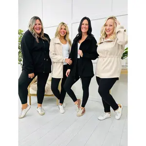 REG/CURVY Super Scuba MOCO Design Zip Up Jacket--Multiple Colors!
