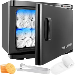 Hot Towel Warmer, Professional 23L Large Capacity Hot Towel Cabinet, 2-in-1  Towel Warmers for Facials, Barber, Salon, Esthetician, Upgrade Fast Heating  Interior, Black