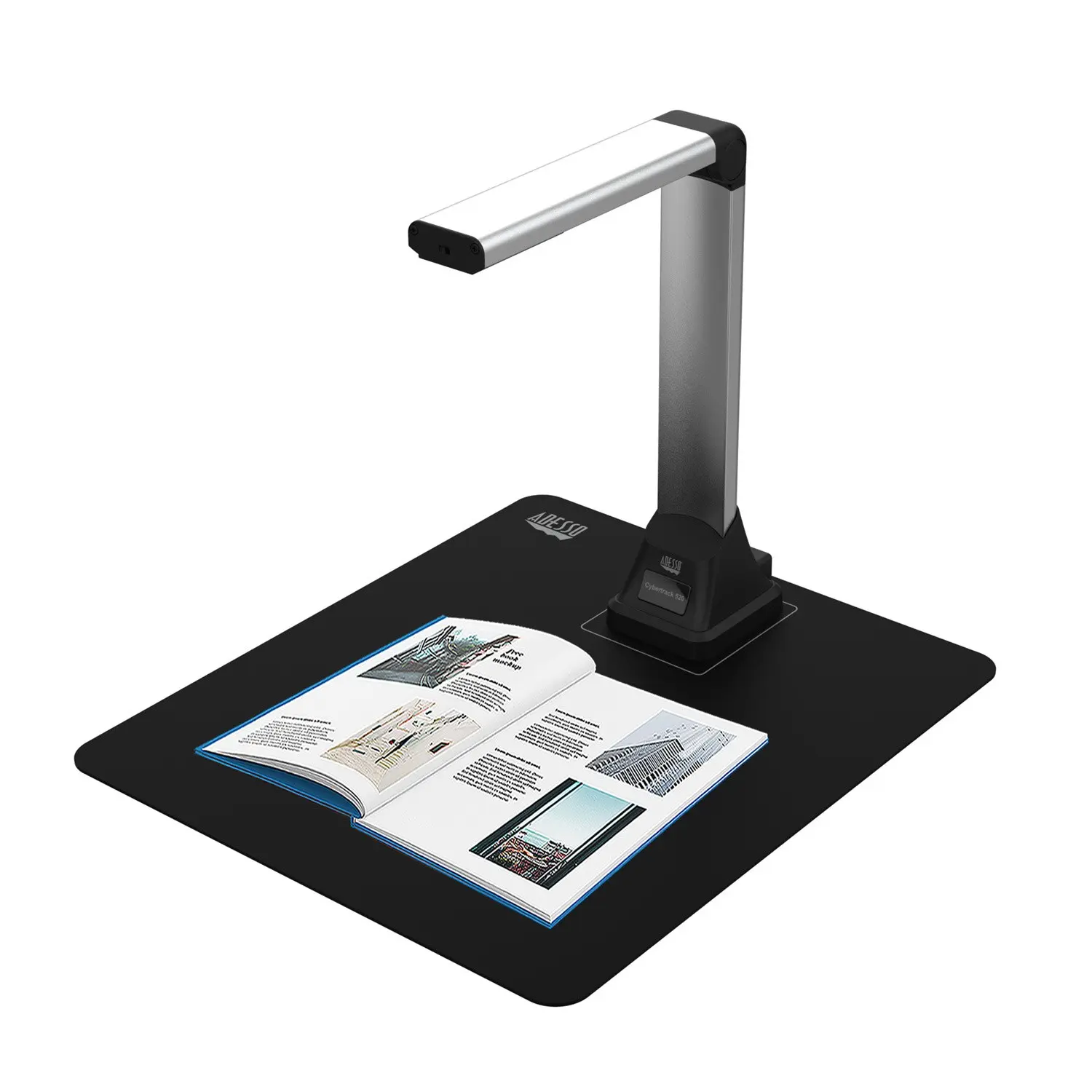 5 Megapixel Document Camera for Teacher Scanner with Multi-Language OCR Text Recognition Real-time Projection, Video Recording, Foldable & Portable