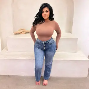 DOLORES JUDY BLUE MID RISE RIGID MAGIC JEAN