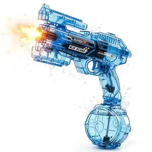 Space Energy Ring Electric Super Water Gun, Amazing Lighting Effects, Fully Automatic High Pressure Super Water Gun with Strong Power and Long Shooting Range, Spray Water Toy Perfect for Beach Pool Backyard, Ideal Summer Gift for Adults Kids Boys Girls