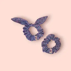 BOWS - Individually Sold - Hair Scrunchies - Lilac Fields - Scrunchie with Bow