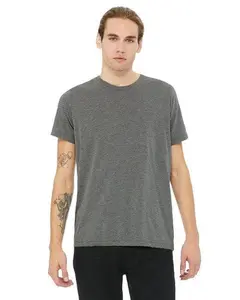 Unisex Poly-Cotton Short-Sleeve T-Shirt - BERRY - S