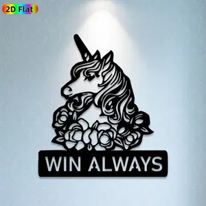 1pc Unicorn Metal Wall Art,Magical Unicorn Statue Mural,Ideal Gift for New Year,Valentine's Day,Magical Decor Enthusiasts,Rust-Resistant Metal Wall Decor Wall Sculptures,Perfect for Bedroom Wall & Garden Fence,Charming Unicorn Themed Decor