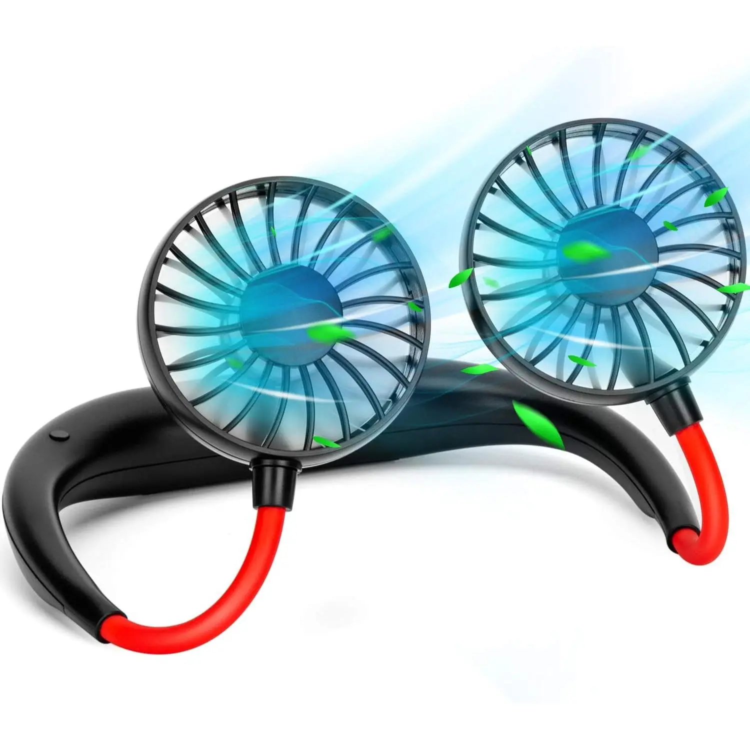 Neck Fan Portable Rechargeable: Personal Cooling Wearable Fan Around your Neck that Blow Cold Air for Men Women - Usb Should Fan Battery Operated for Travel and Outdoor Sports  R2151
