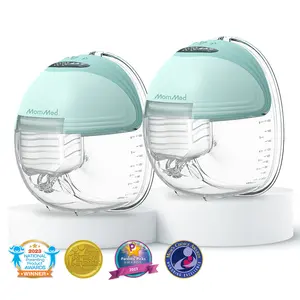 MomMed Wearable Breast Pump S21, Hands-Free Electric Breast Pump, Personalized Electric Portable Breast Pump, Large Capacity And Strong Suction for More Milk, Portable, Leak-Proof & Ultra-Quiet Breast Pump summervibes