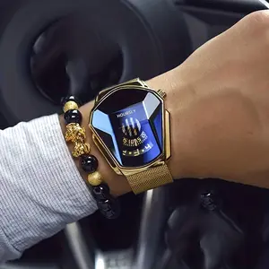 [Unique Racing Watch] Unique Large Dial Quartz Watch - Men's Racing Steel Strap Set