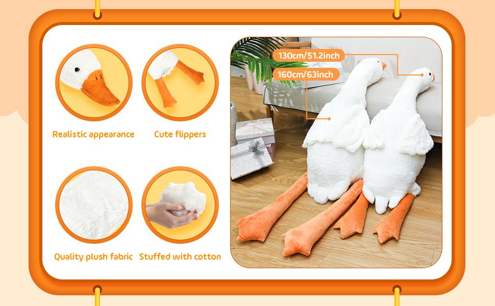 Giant Goose Plush Sizes