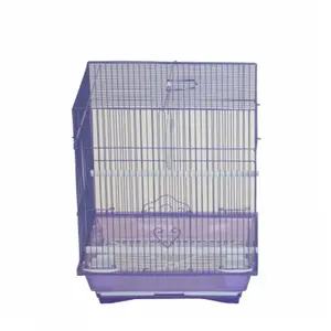 YML Group  11 x 8.5 x 14 in. Flat Top Small Parakeet Cage, Purple