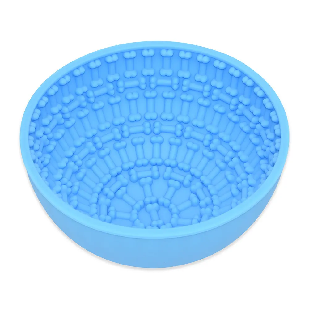 Silicone Wobble Slow Feeder Dog Bowl! 2 Modes: Stable or Rocking, Interactive Treat Dispenser, Choking Prevention, Reduces Dog Boredom & Anxiety