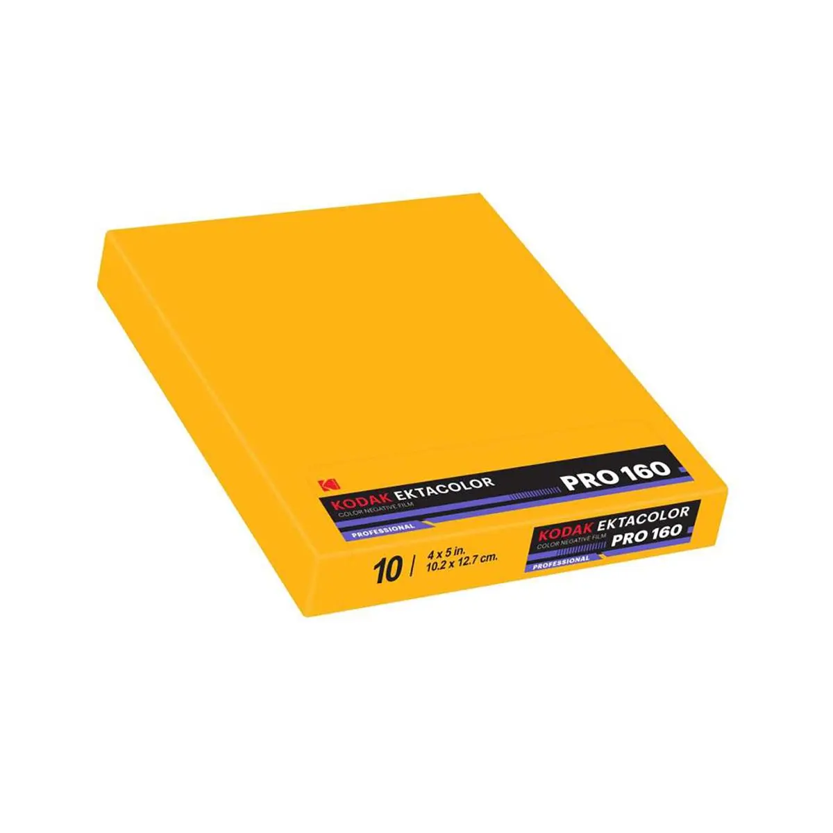 Kodak Ektacolor Pro 160 4x5" Negative Type Color Film, 10 Sheets Pack