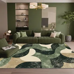 Luxury Vintage Patterned Velvet Carpet, Soft Comfortable Home Decor Rug, Living Room Sofa Mat, Bedroom Bedside Rug, Multi-Scene Use,merry Christmas、let it snow