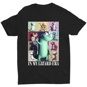 Funny in My Lizard Era Meme Animal Cute Lizard Unisex T-Shirt Casual Tshirt
