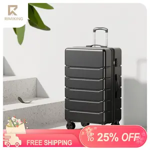 RIMIKING ABS Hard-shell Suitcase,Carry On Luggage,Durable ABS Hard-shell Material,360° Double Spinner Wheels,Expandable Storage Space,TSA Lock,Practical Interior Design,Three Size Options,HC-XLX