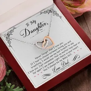 Gifts For Daughter Necklace, Sentimental Jewelry From Dad, Necklace For Daughter From Mom, Daughter Necklace For Special Occasions, To My Beautiful Daughter