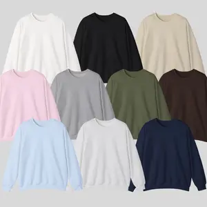 Gildan Men’s Sweatshirt, Minimalist Streetwear Crewneck, Cozy Fleece Pullover for Everyday Comfort, Fall & Winter Essential Apparel