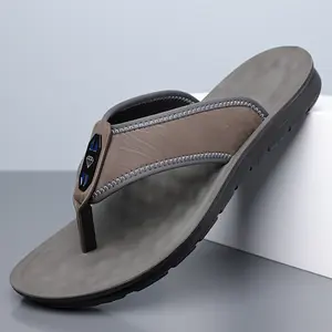 Mens Sport Flip Flops Comfort Casual Thong Sandals Outdoor Casual Comfortable Home Slippers Summer 2026 New Trendy Beach No-slip Toe Thong Flip Flops,