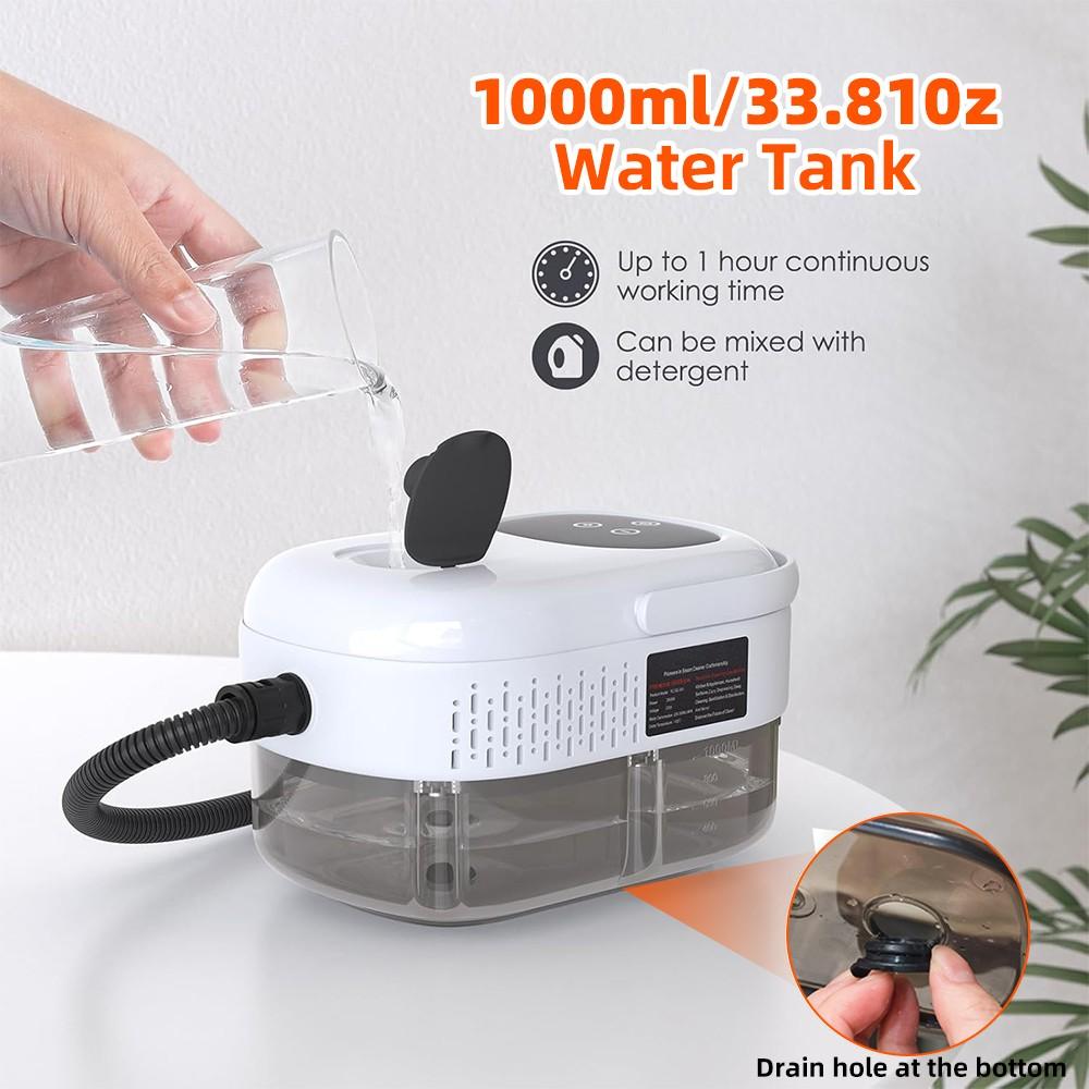 High-pressure And High-temperature Steam Cleaner, Household Steam Cleaner Handheld, High-temperature Carpet Cleaner, Easy to Carry, LCD Display, Multi-speed Control Button, Suitable for Kitchen Fume, Sofa, Tile Gap Cleaning