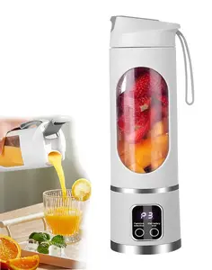 Best Mini Juicer Blender – 2-in-1 Ice Crusher & Smoothie Maker |Upgraded the blade head and battery life , Fresh Juice, Shakes, Baby Food | USB  & Easy to Clean | Great for Home, Office, Dorm,  cup portable vegetable girl gifts rechargeable