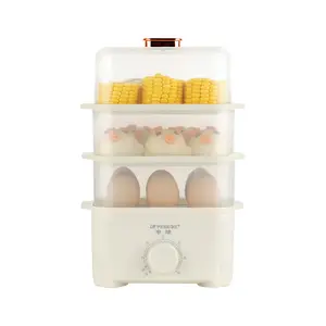 Multifunctional Household Egg Cooker Mini Multi-Layer Steamer Timing Breakfast Machine with Automatic Power Off