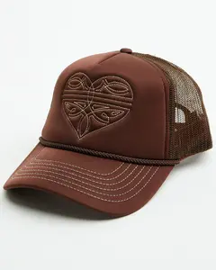 Girls' Boot Stitch Heart Ball Cap