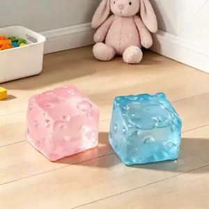 Maltose Moldable Squishy Toy - Transparent Cheese Glacier Slow Rebound, Soft Squeeze Stress Relief Decompression Toy, Ideal Children's Day Gift