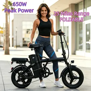 S6 22MPH Folding E-Bike | 48V 15Ah Battery, 3-Speed, 12mi Electric / 25mi+ Assist, Perfect City Commute disc brake