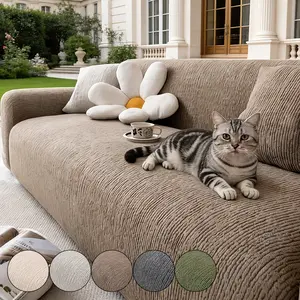 Soft Skin-Friendly Elastic Stretch Sofa Cover, Dust-Proof Anti-Slip Pet Friendly, Easy Washable, Stretchable Sofa Cover, Multiple Sizes Available