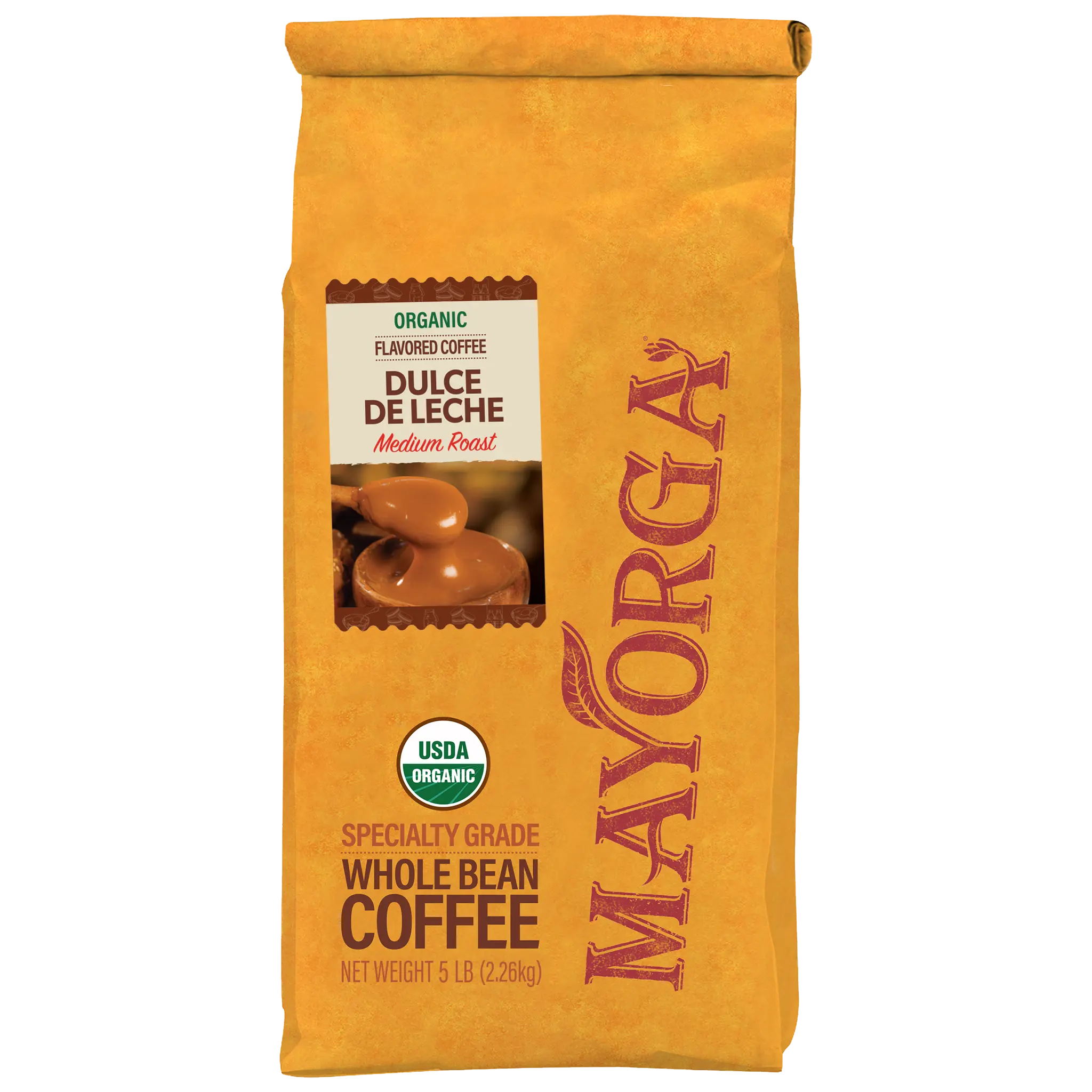 Mayorga Dulce de Leche, Sweet Toffee & Vanilla Flavored Organic Specialty-Grade Medium Roast Coffee