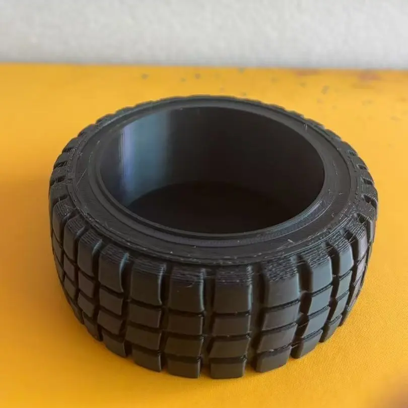 3D Printed Custom Tire Shape Desk Jewelry Organizer, Creative Christmas Gift, Unique Desktop Accessory, Personalized Storage Tray