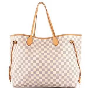 Pre-owned Louis Vuitton Canvas Coated Tote Bags REBAG Neverfull NM Tote Damier GM by Rebag