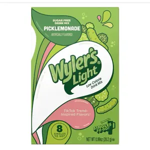 Wylers Light Sugar Free Drink Mix Picklemonade Flavor- 1 Box 8 Sticks