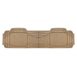 FH GROUP Semi-Custom Rear Car Floor Mats - ClimaProof, Fluid-Proof, Trimmable, Non-Slip Vinyl, Beige, Automotive & Truck Interior Accessory, Truck Interior Accessories, Car Accessories, Auto Parts Accessories