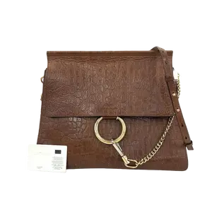 Pre-owned Chloé Leather Shoulder Bags Embossed Shoulder Bag JV00225